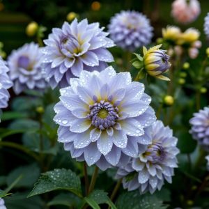 Георгин Акварель купить по цене от 680р. в интернет-магазине «Посадика» с доставкой почтой в в Трехгорныйе и по всей России – [изображение №1].