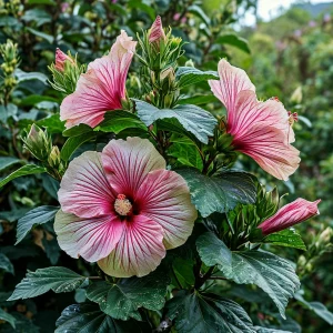 Гибискус Иден Бьюти купить по цене от 460р. в интернет-магазине «Посадика» с доставкой почтой в в Трехгорныйе и по всей России – [изображение №1].